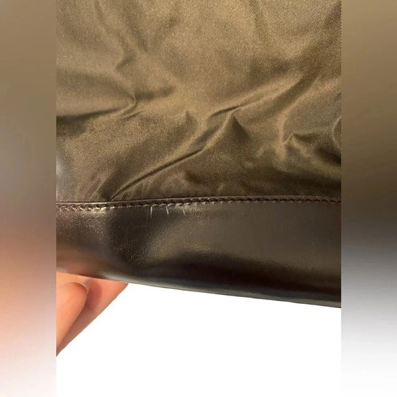 Prada Tote Shoulder Bag 1990s Logo Patch Tote Bag - Picture 5 of 16